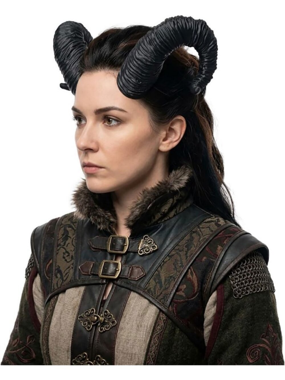 Realistic Fantasy Horn Headband for Cosplay, Halloween, Gothic Costume & LARP
